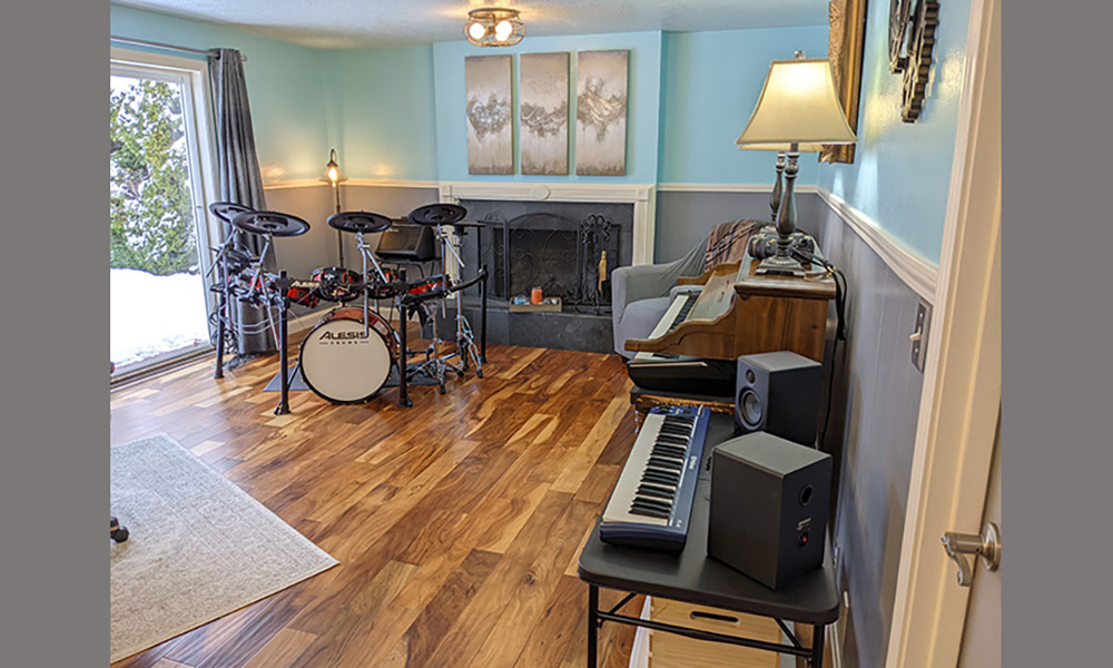 Family Room and Fireplace